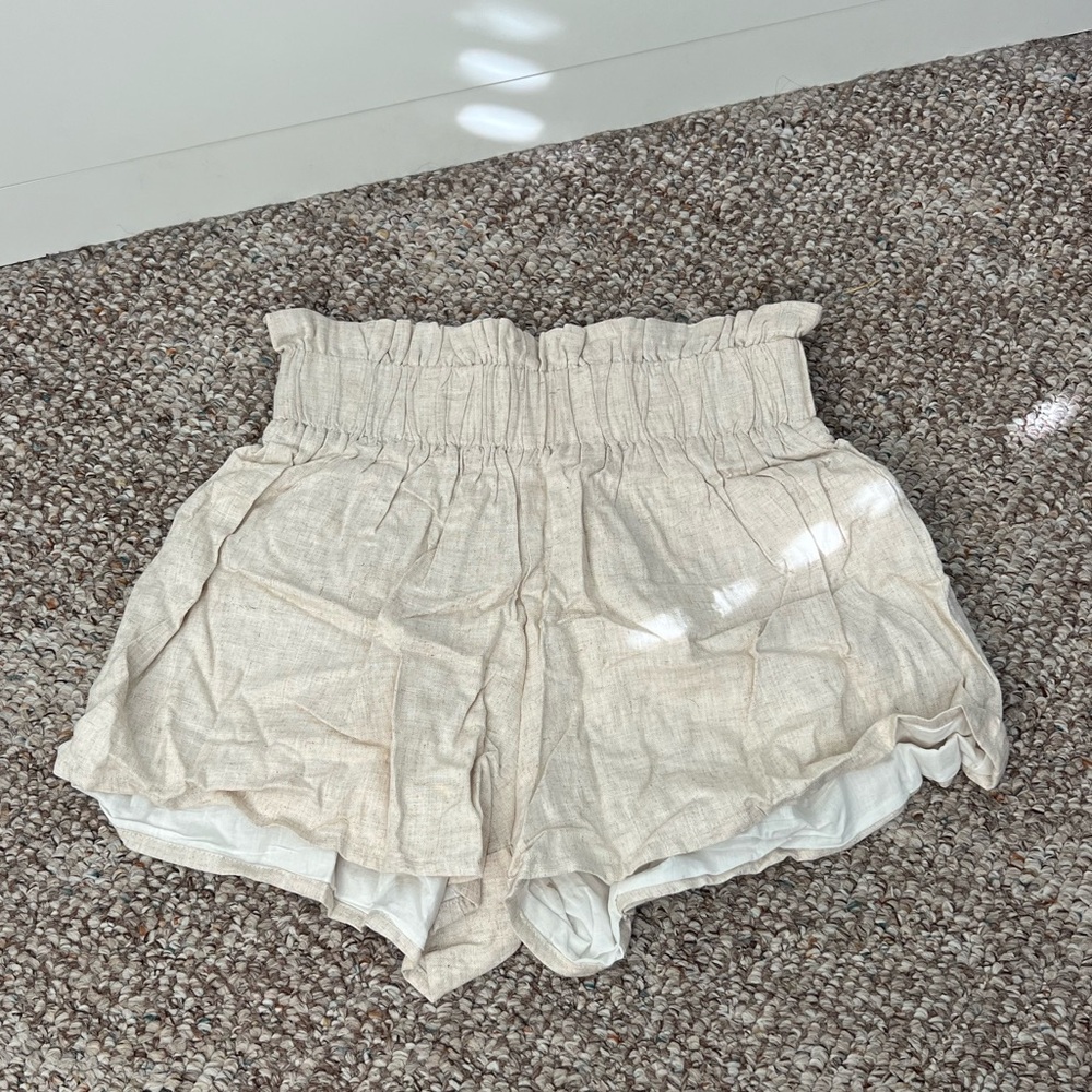 Grey Bandit linen Shorts
